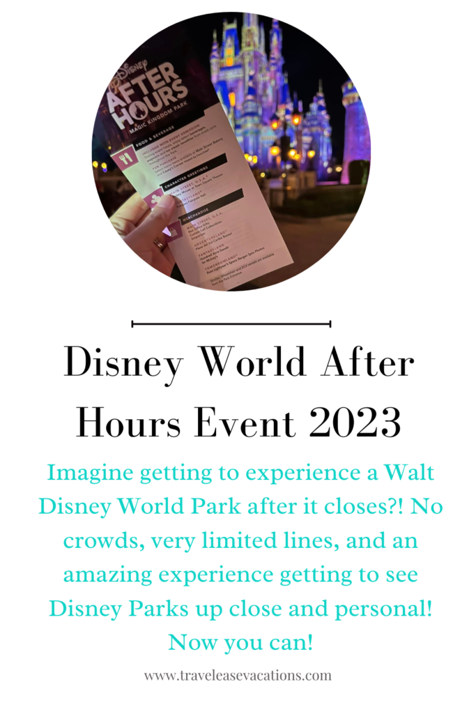 Disney World After Hours Event 2023 Travel Ease