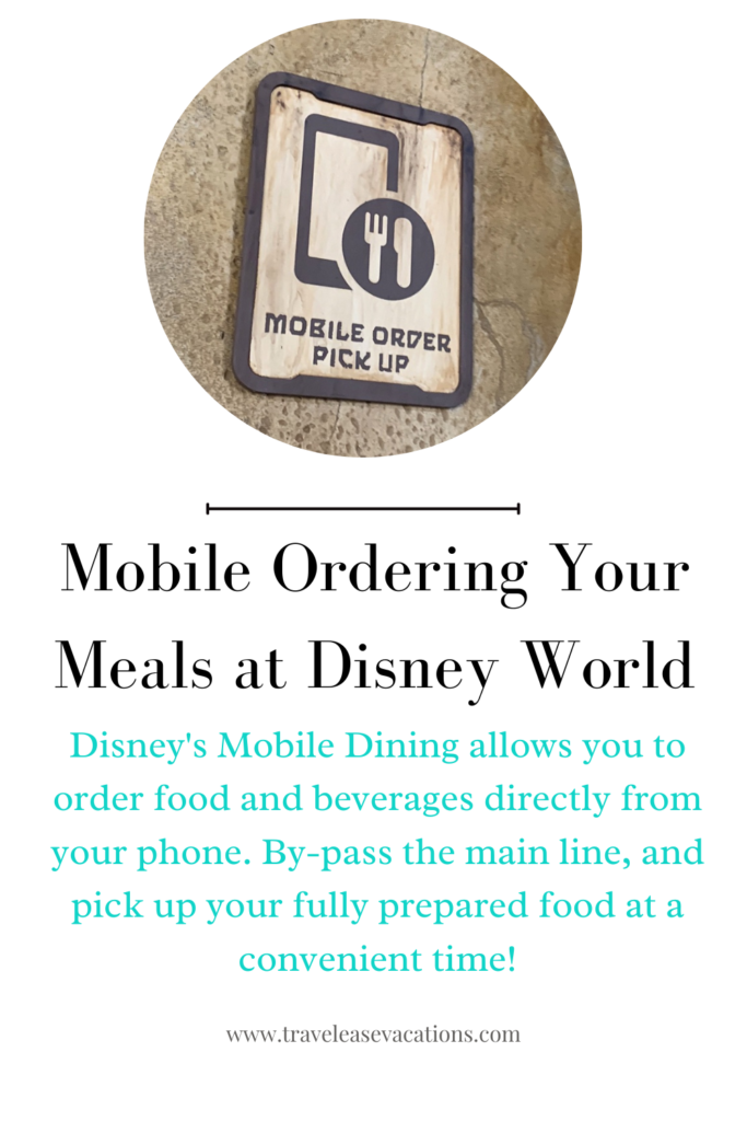 Mobile Order your meals at Disney World