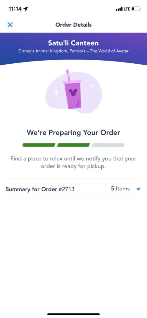 Disney Mobile Order